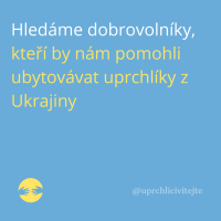 Pomoc se zprostředkováním ubytování pro uprchlíky z Ukrajiny (Uprchlíci vítejte)