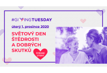 GIVING TUESDAY 2020: ZAPOJTE SE A REGISTRUJTE SVÉ AKTIVITY JIŽ NYNÍ!