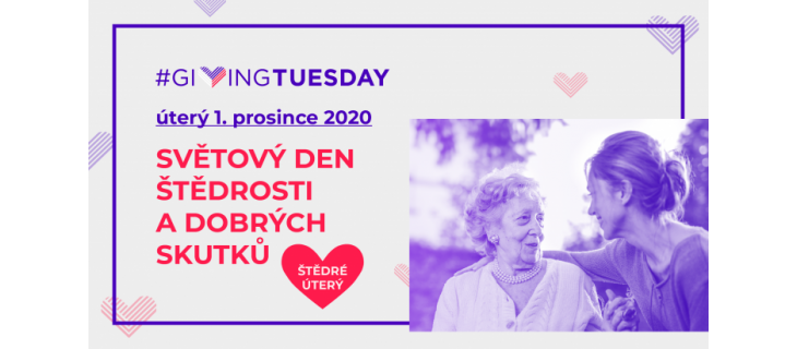 GIVING TUESDAY 2020: ZAPOJTE SE A REGISTRUJTE SVÉ AKTIVITY JIŽ NYNÍ!