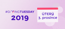 Nejštědřejší úterý v roce již za 2 měsíce! Oslavte s námi Giving Tuesday 2019