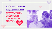 GIVING TUESDAY 2020: ZAPOJTE SE A REGISTRUJTE SVÉ AKTIVITY JIŽ NYNÍ!